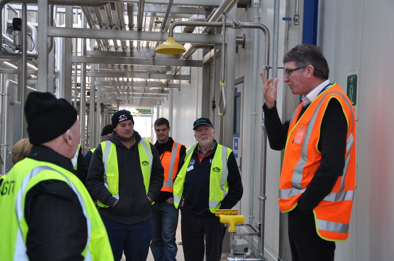 South Island milk factory tour. Part of the study tour July 2011